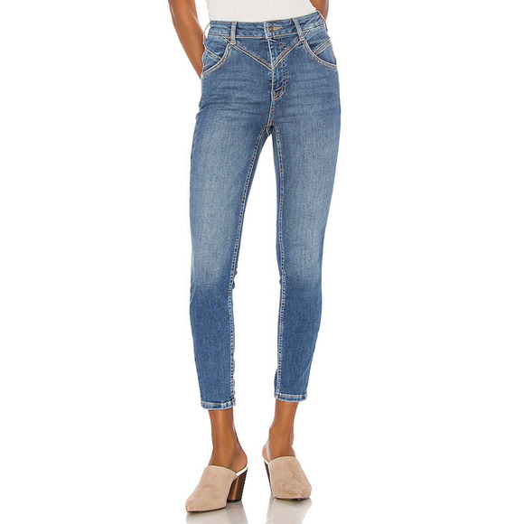 Free People Denim - FREE PEOPLE riley seamed skinny jeans 26